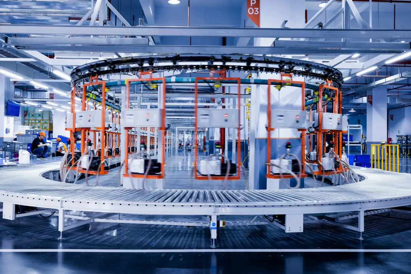 Production line monitored by addanode for live OEE, availability and reason-coded downtime